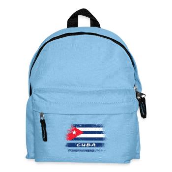 Cuba vintage design / flag - Kids' Backpack - light blue - Front