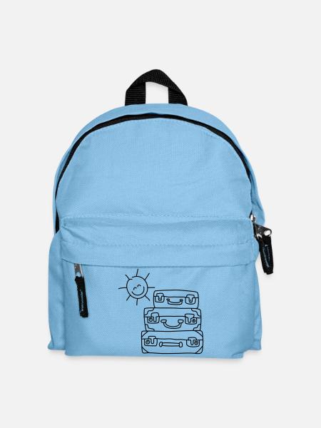 koffer sonne urlaub - Kinder Rucksack - Hellblau