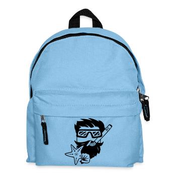 Snorkeler Diver - Kids' Backpack - light blue - Front
