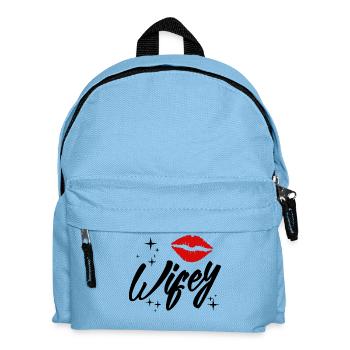 Partnerlook | Ehemann Ehefrau Ehe Heirat Hochzeit - Kinder Rucksack - Hellblau - Vorne