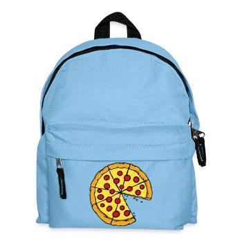 Partnerlook | Pizza Liebe Paar Pärchen Lustig - Kinder Rucksack - Hellblau - Vorne