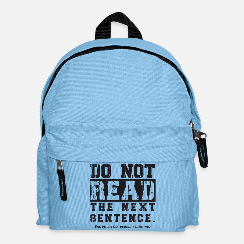 Do not read the next sentence - Kinder Rucksack - Hellblau