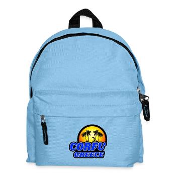 Corfu Greece design / gift idea - Kids' Backpack - light blue - Front