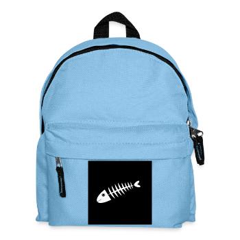 Fish Shirt Fish Motif,Fishing Clothing Gift - Kids' Backpack - light blue - Front