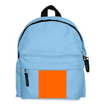 Personalize orange background texture - Kids' Backpack - light blue - Front