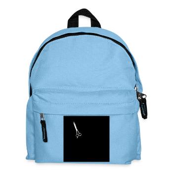Friseur Schere - Kinder Rucksack - Hellblau - Vorne