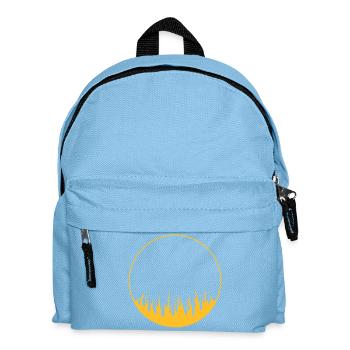 Kreis on fire | 1-Color vectorgraphic - Kinder Rucksack - Hellblau - Vorne
