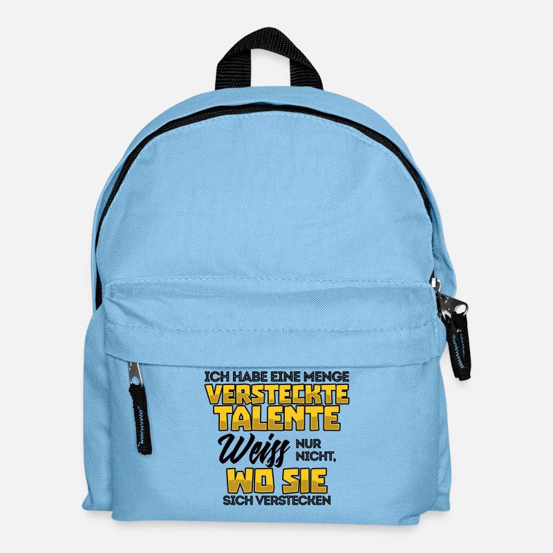 Lustig Witz Cool Statement - Kinder Rucksack - Hellblau
