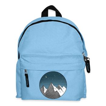 Mountain starry sky - Kids' Backpack - light blue - Front
