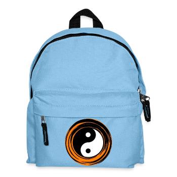 Yin-Yang Orange - Kids' Backpack - light blue - Front