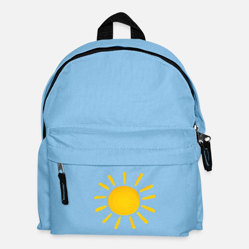 Sonne - Kinder Rucksack - Hellblau