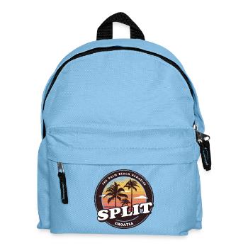 Split Croatia Vintage Beach Design - Kids' Backpack - light blue - Front