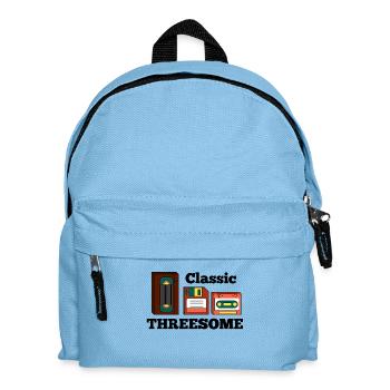 Retro Old School Analog - Kids' Backpack - light blue - Front