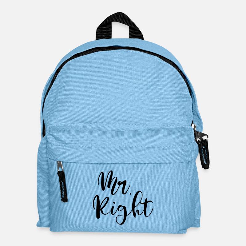 Mr. Right der Richtige und Einzige - Kinder Rucksack - Hellblau