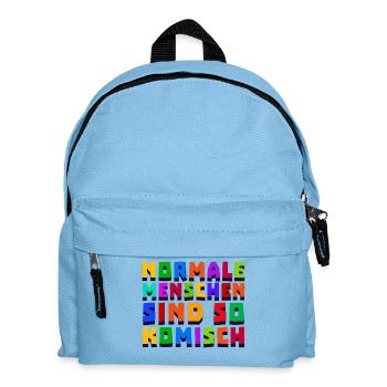 Lustige Sprüche Spruch - Kinder Rucksack - Hellblau - Vorne