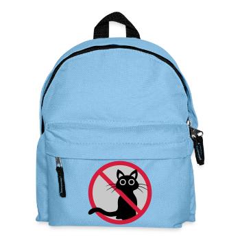 Signe interdit de chat - Sac à dos Enfant - bleu clair - Devant