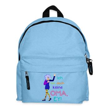 Oma Fun Stuff - lustige Geschenke für Oma - Kinder Rucksack - Hellblau - Vorne