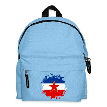 Motif blob drapeau Yougoslavie - Sac à dos Enfant - bleu clair - Devant