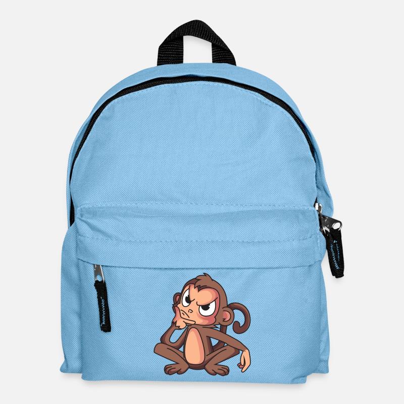 Clever Monkey - Kids' Backpack - light blue