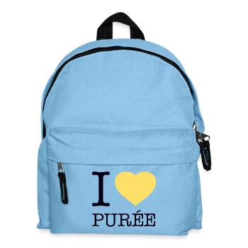I LOVE PUREE Potatoes Mashed potatoes - Kids' Backpack - light blue - Front