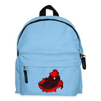 originelle Frauenmode, Fächer mit rosen - Kinder Rucksack - Hellblau - Vorne