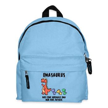 Grandma Grandmother Dinosaur Humorous Statement - Kids' Backpack - light blue - Front