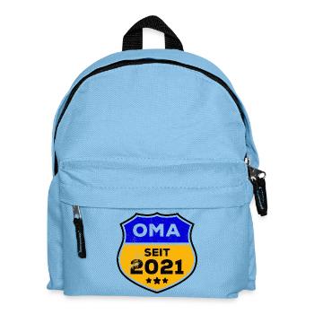Seniorin Pensionistin Oma Statement Großmutter - Kinder Rucksack - Hellblau - Vorne