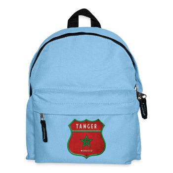 Tanger Maroc Armoiries Drapeaux Design - Sac à dos Enfant - bleu clair - Devant