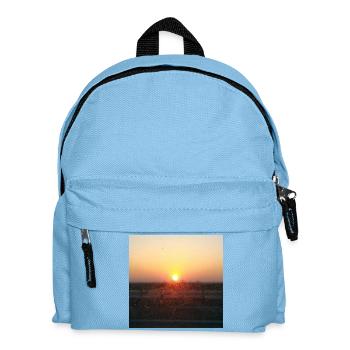 Sonnenuntergangsstrahl auf Glas - Kinder Rucksack - Hellblau - Vorne