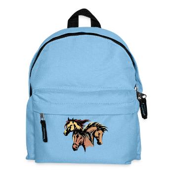 Horses Stallion Icelandic Horses Horse Love Icelanders - Kids' Backpack - light blue - Front