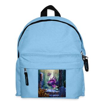 Poisson fantastique mignon dans l’océan profond - Sac à dos Enfant - bleu clair - Devant