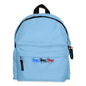 Islandpferde Galopp Pferde Hengst Pferdefan - Kinder Rucksack - Hellblau - Vorne