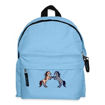 Chevaux islandais Cheval Amour Cheval Fan Chevaux - Sac à dos Enfant - bleu clair - Devant