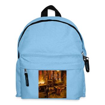 In the spooky darkness of the night - Kids' Backpack - light blue - Front