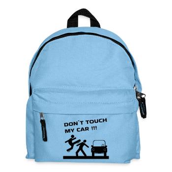 Auto CAR NE TOUCHE PAS MA VOITURE - Sac à dos Enfant - bleu clair - Devant