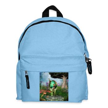 Little fairy with her cat - Kids' Backpack - light blue - Front