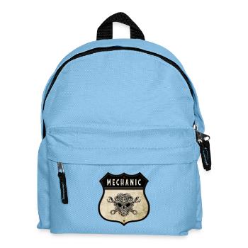 Mechanic Skull Crest - Kids' Backpack - light blue - Front