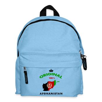 Design original du drapeau de l'Afghanistan - Sac à dos Enfant - bleu clair - Devant