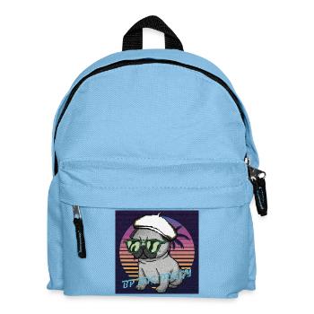 CHIEN DE STYLE ANNÉES 80 90 AVEC LENTILLES - Sac à dos Enfant - bleu clair - Devant