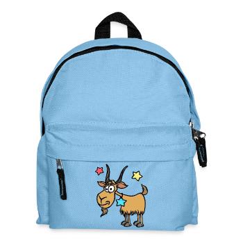 Steinbock Astrologie Gestirne Sterndeutung Himmel - Kinder Rucksack - Hellblau - Vorne