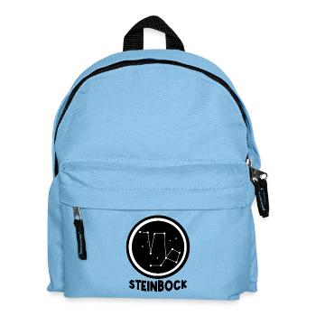 Galaxie Sternzeichen Sterndeutung Steinbock Sterne - Kinder Rucksack - Hellblau - Vorne