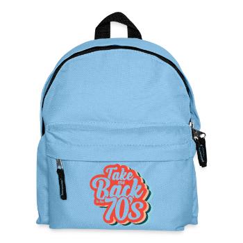 Nimm mich zurück in die 70er Jahre - Kinder Rucksack - Hellblau - Vorne