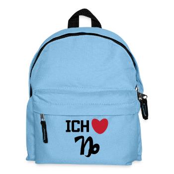 Heart Capricorn Statement Horoscope Zodiac Sign - Kids' Backpack - light blue - Front