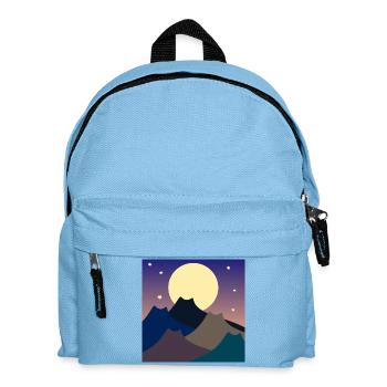 MONTAGNES DES CHATS DE PLEINE LUNE - Sac à dos Enfant - bleu clair - Devant