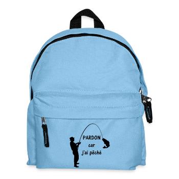 Pardon j'ai pêché - Sac à dos Enfant - bleu clair - Devant