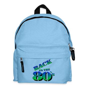 des années 80 Party Retro Fun chemise, dos 80 (25) - Sac à dos Enfant - bleu clair - Devant