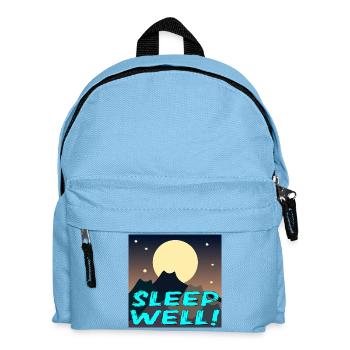 GUT SCHLAFEN - KATZENLANDSCHAFT - VOLLMOND - Kinder Rucksack - Hellblau - Vorne