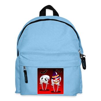 HALLOWEEN GHOSTS COSTUMES FOR COUPLES - CRUTCHES - Kids' Backpack - light blue - Front