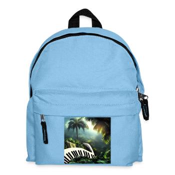 Piano dans la jungle - Sac à dos Enfant - bleu clair - Devant