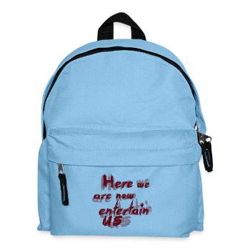 Hier sind wir nun - Kinder Rucksack - Hellblau - Vorne
